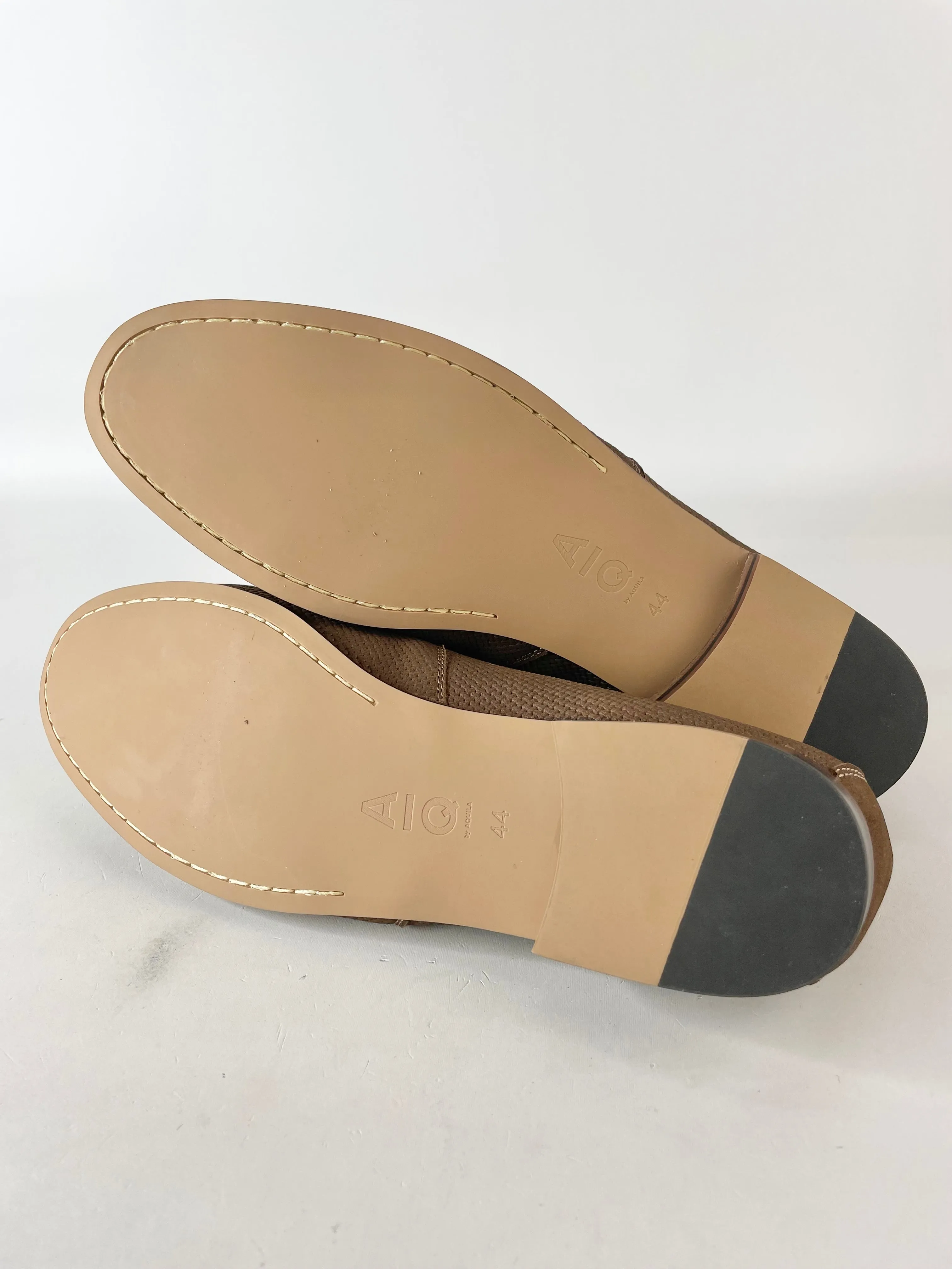 Aquila Chocolate Brown Suede 'Cavarra' Loafers - EU41