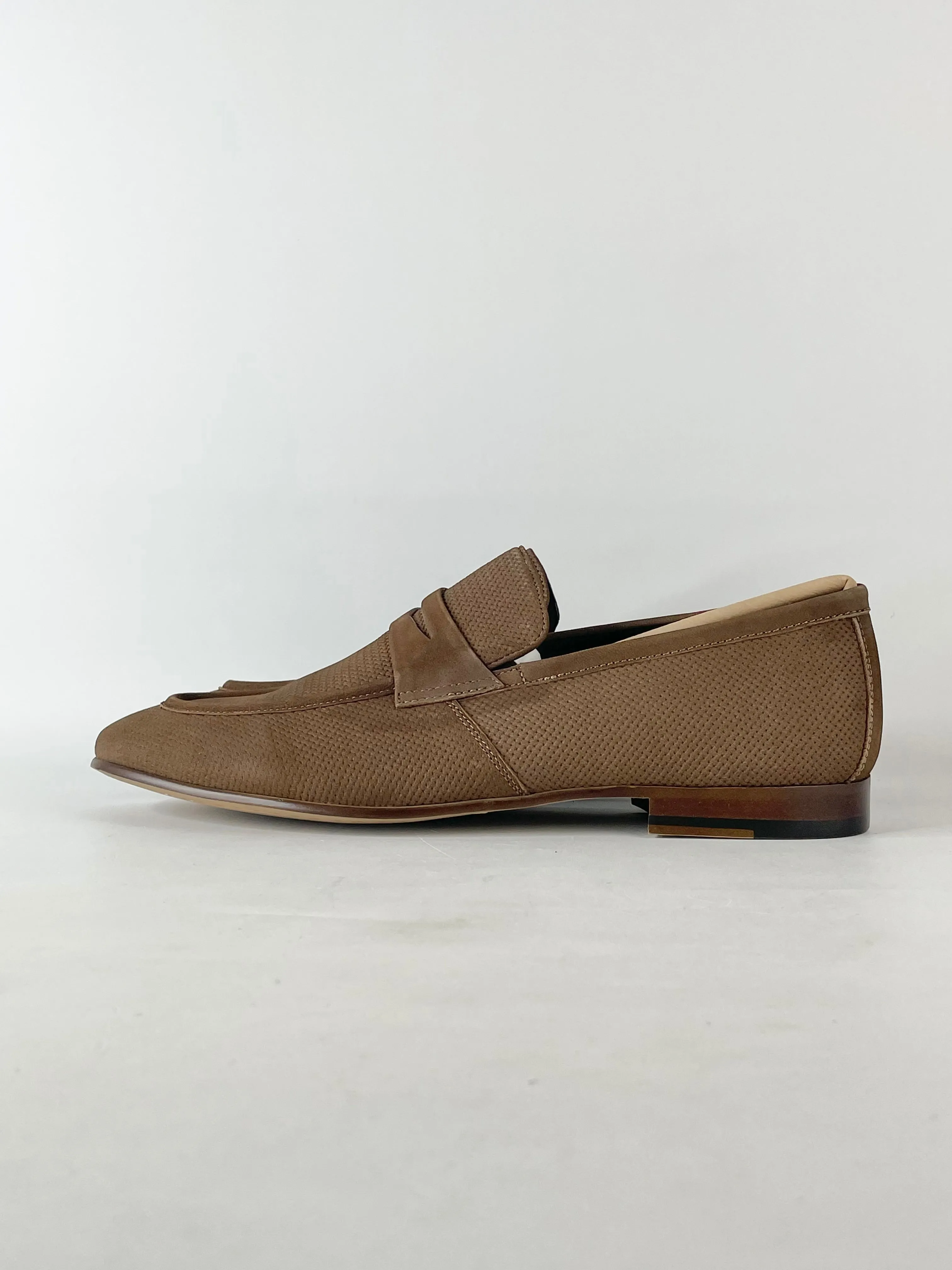 Aquila Chocolate Brown Suede 'Cavarra' Loafers - EU41