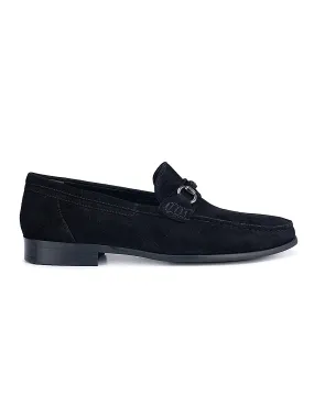 Black Suede Leather Moccasins