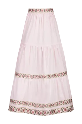 Carnation Ruffle Skirt - Pink by RosewaterHouse