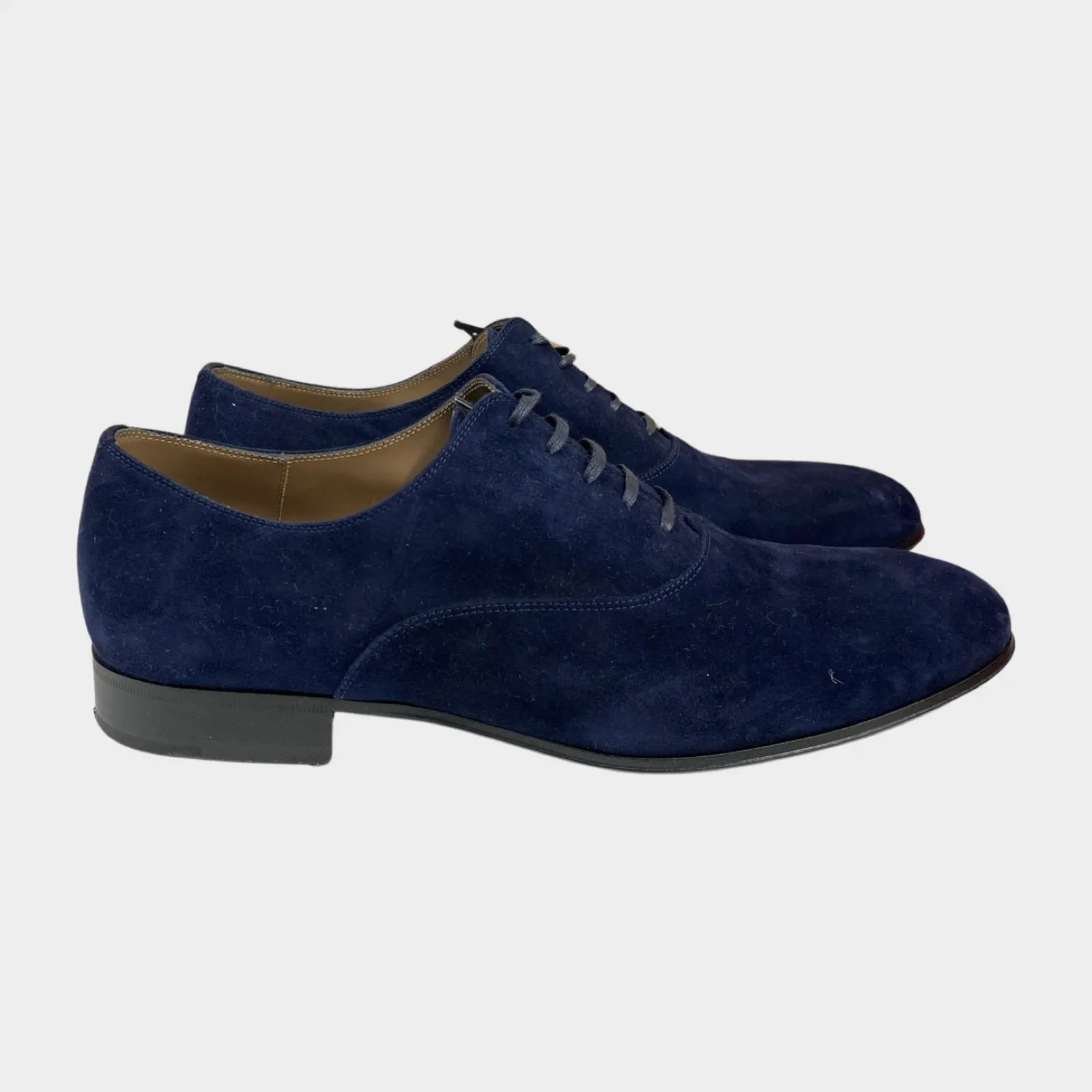Gianvito Rossi men's navy suede loafers