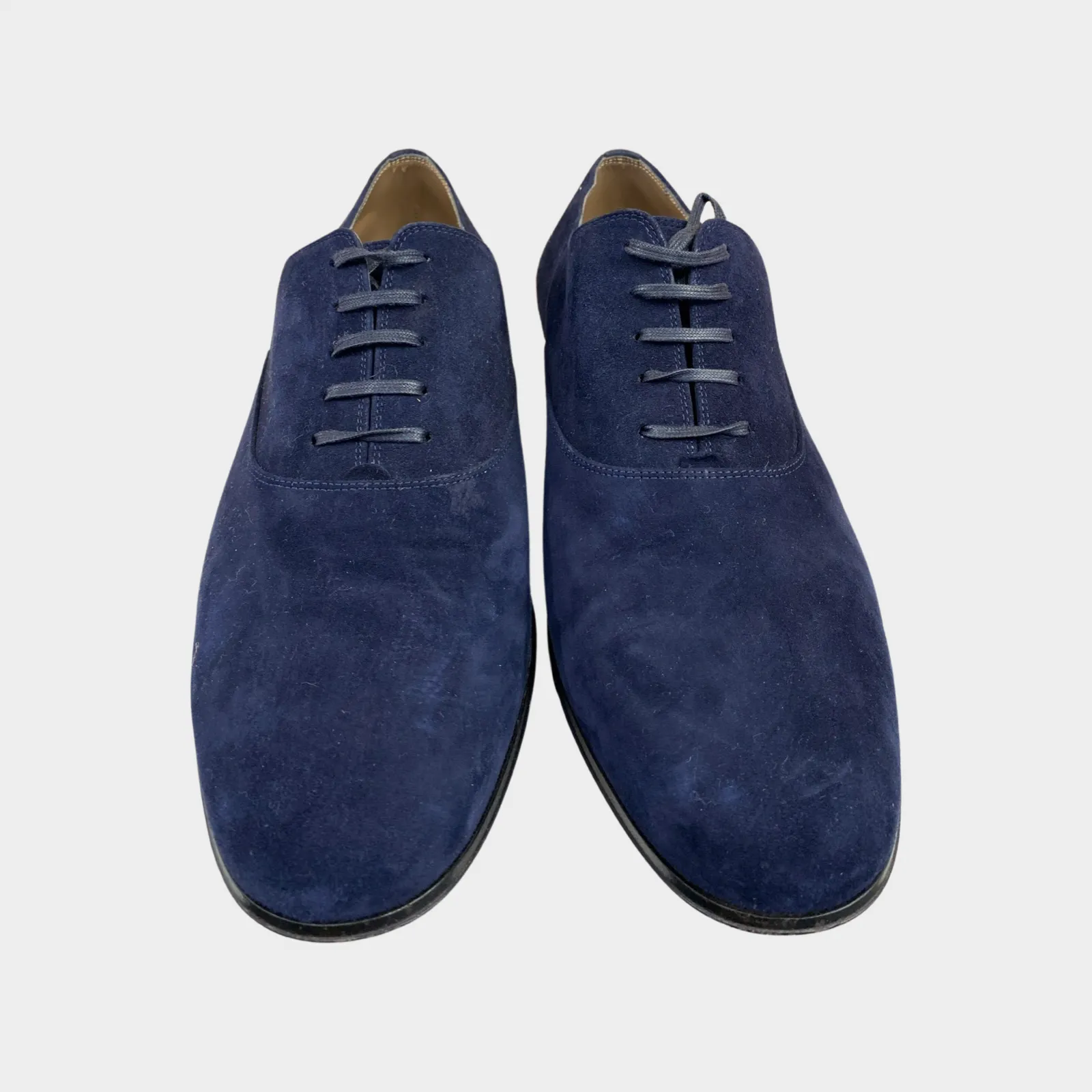 Gianvito Rossi men's navy suede loafers