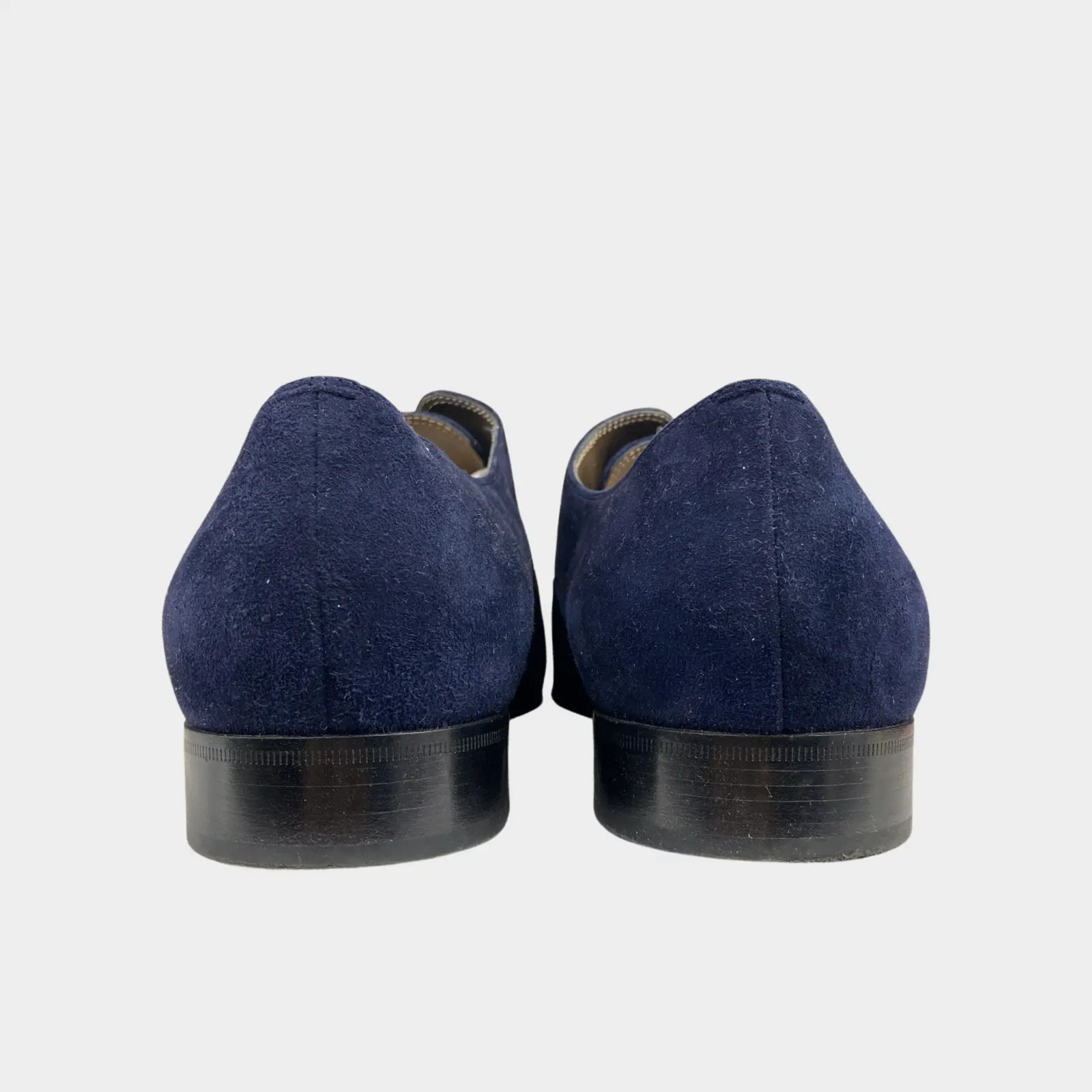 Gianvito Rossi men's navy suede loafers