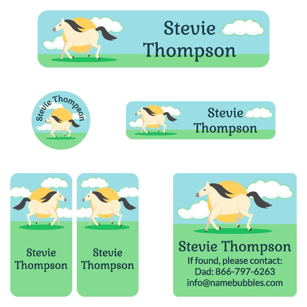 Horse Camp Labels Pack