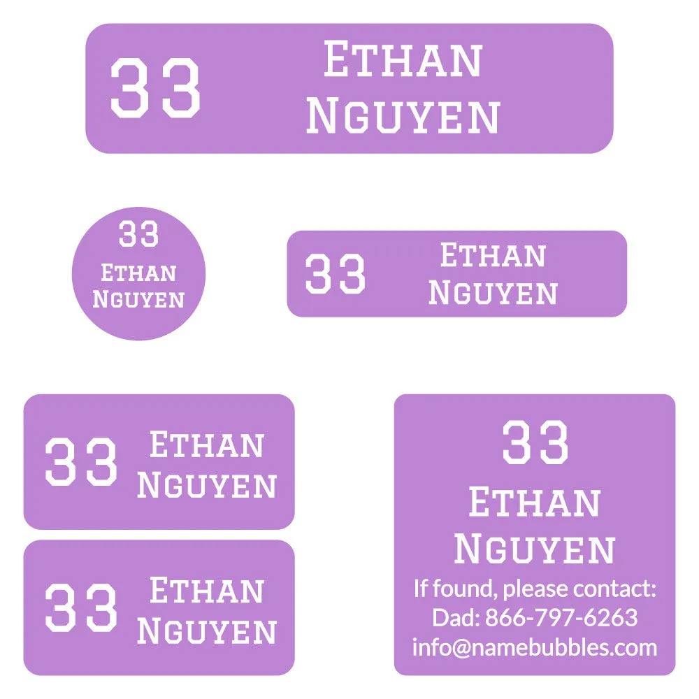 Jersey Camp Labels Pack