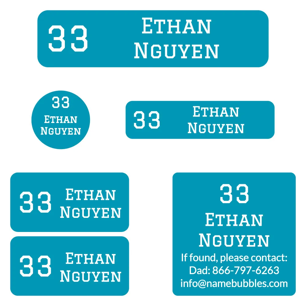 Jersey Camp Labels Pack