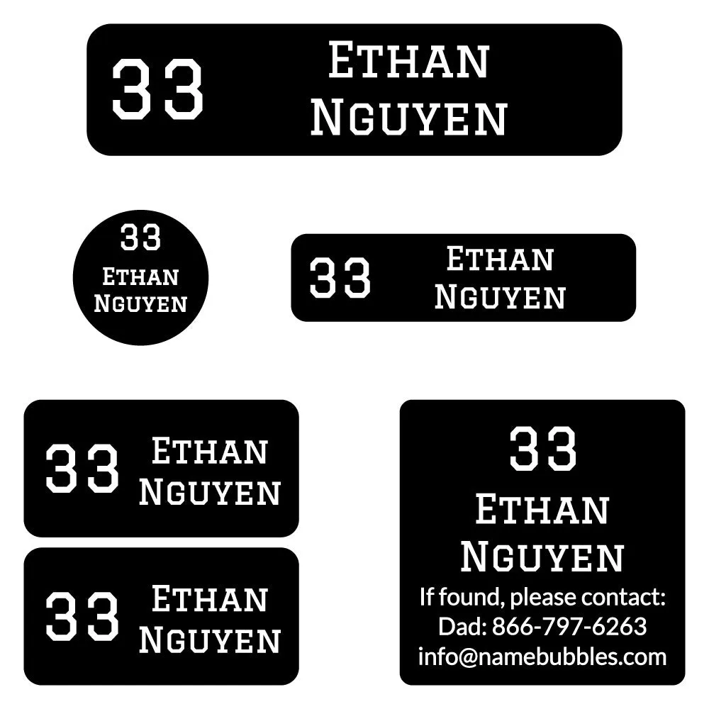 Jersey Camp Labels Pack