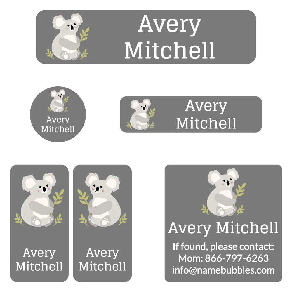 Koala Camp Labels Pack