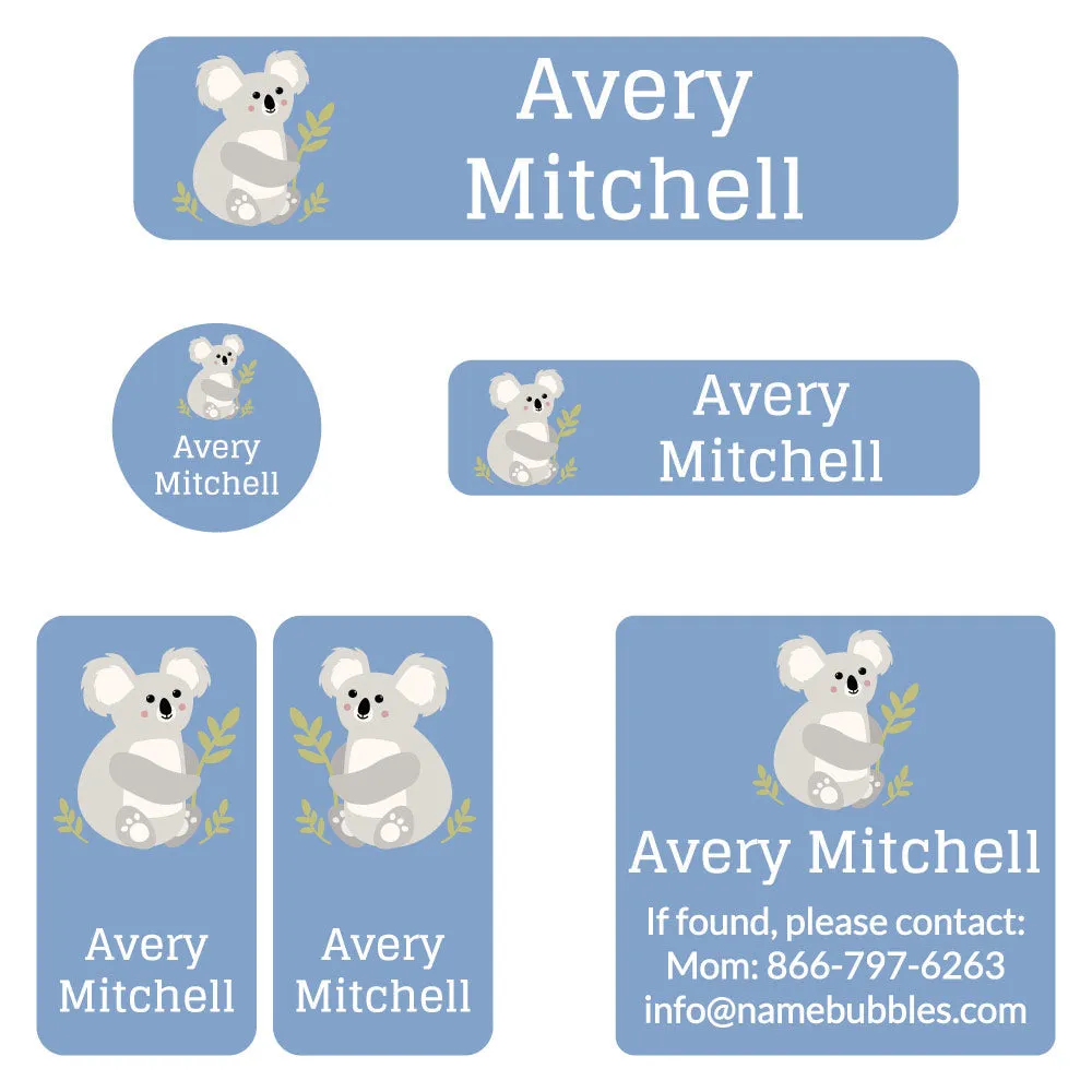 Koala Camp Labels Pack