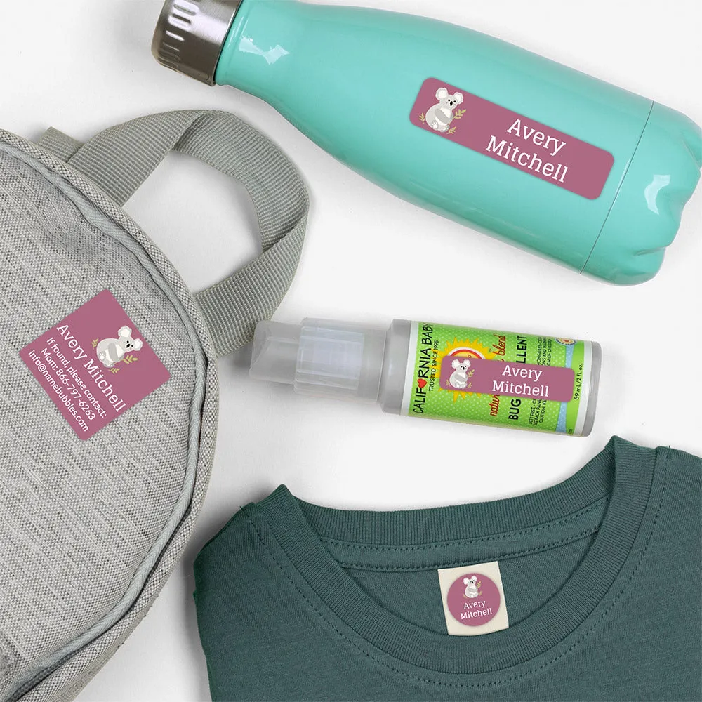 Koala Camp Labels Pack