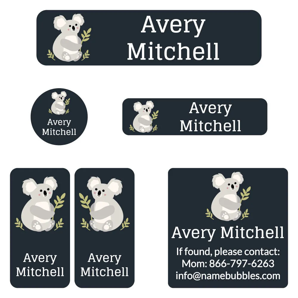 Koala Camp Labels Pack