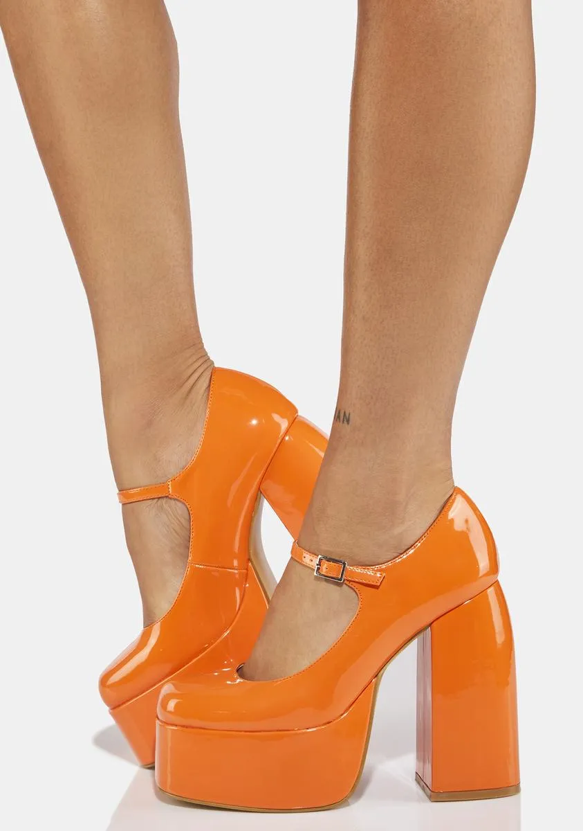 Mango Sweet Attitude Platform Heels