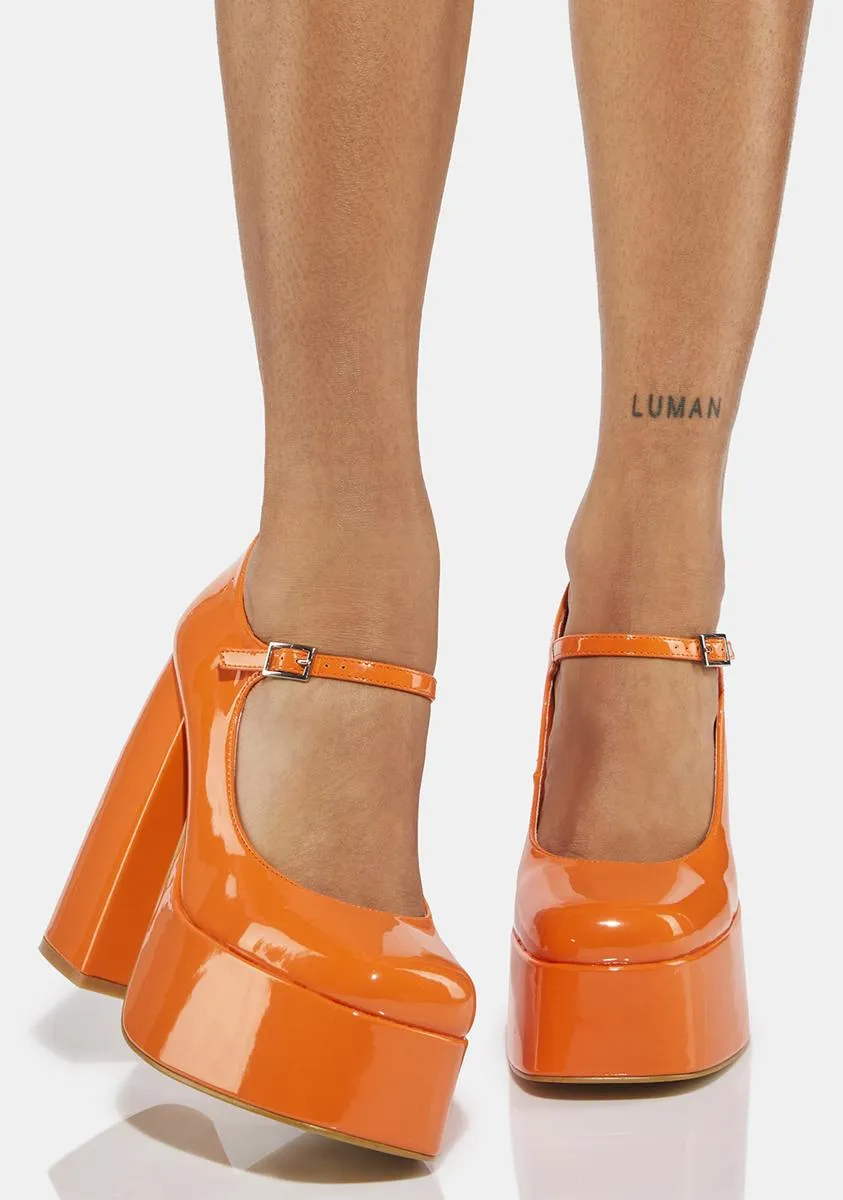 Mango Sweet Attitude Platform Heels