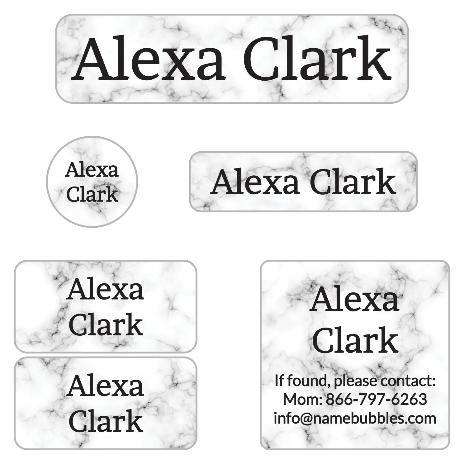 Marble Camp Labels Pack