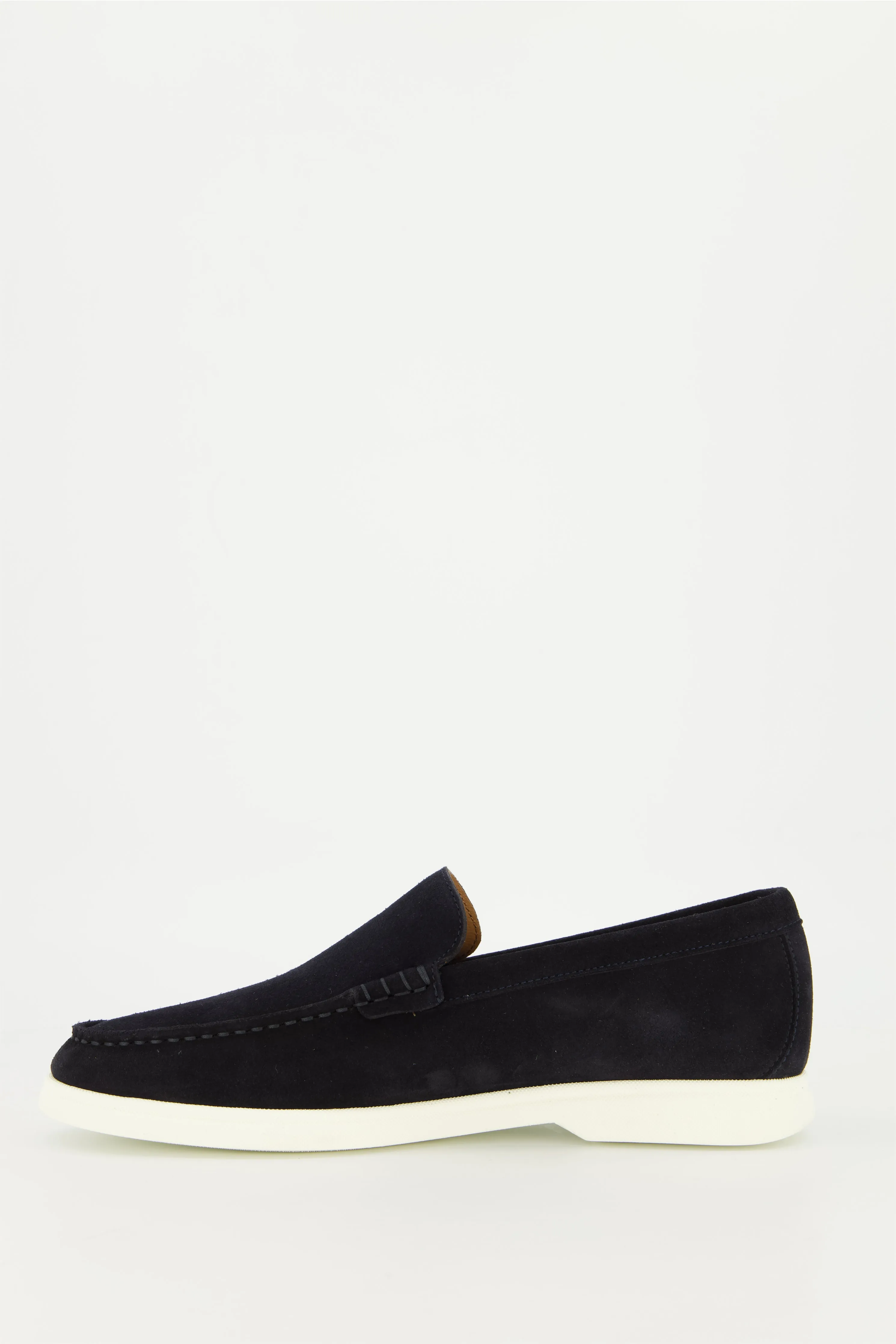 Men's BOSS Black Sienne Dark Blue Suede Moccasins