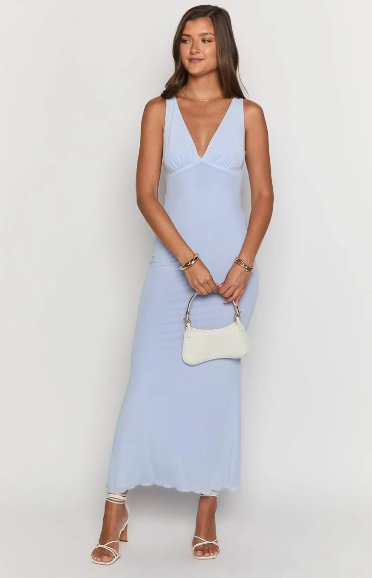 Sunflower Lilac Mesh Maxi Dress