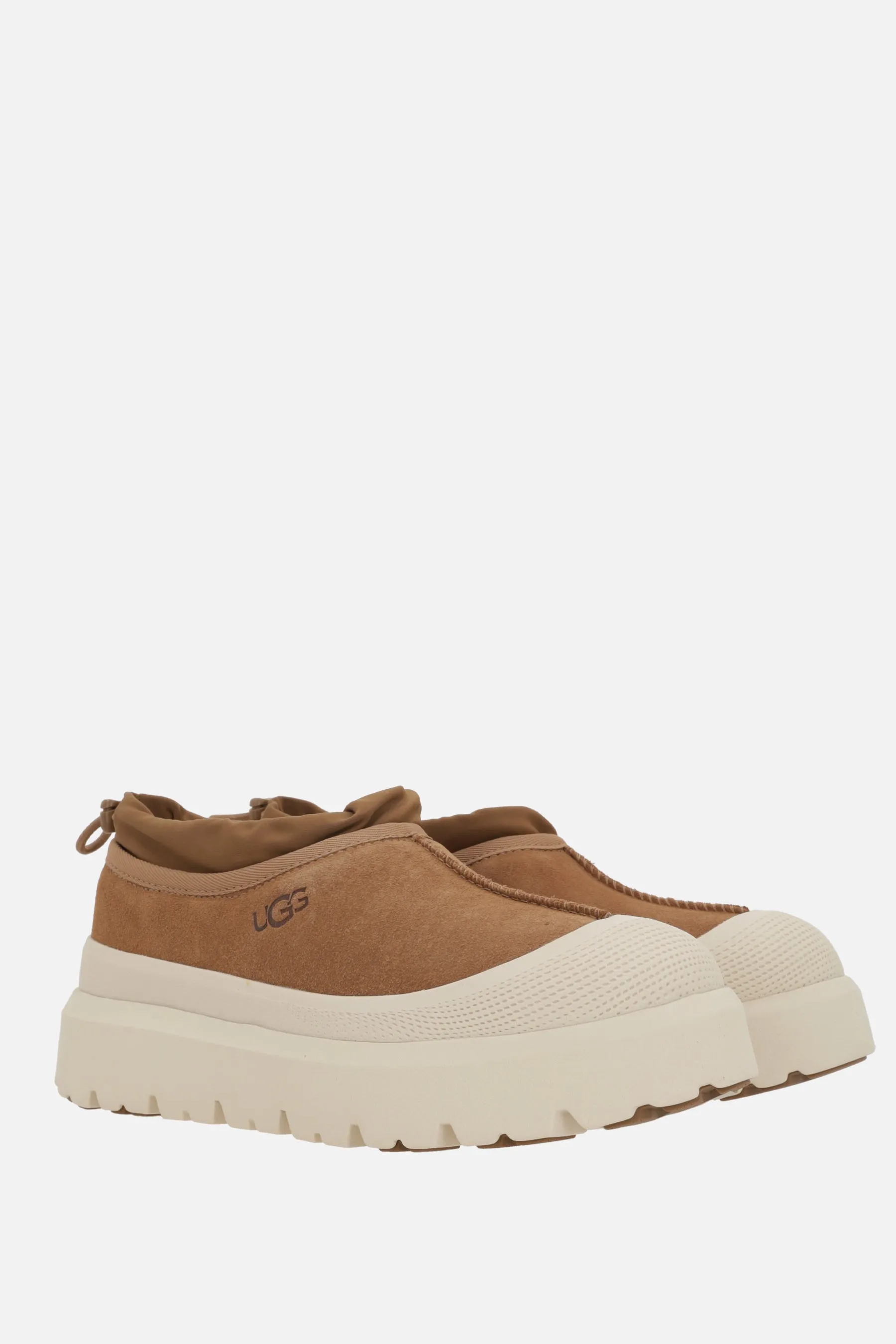 Tasman Weather Hybrid Slippers In Suede And Rubber