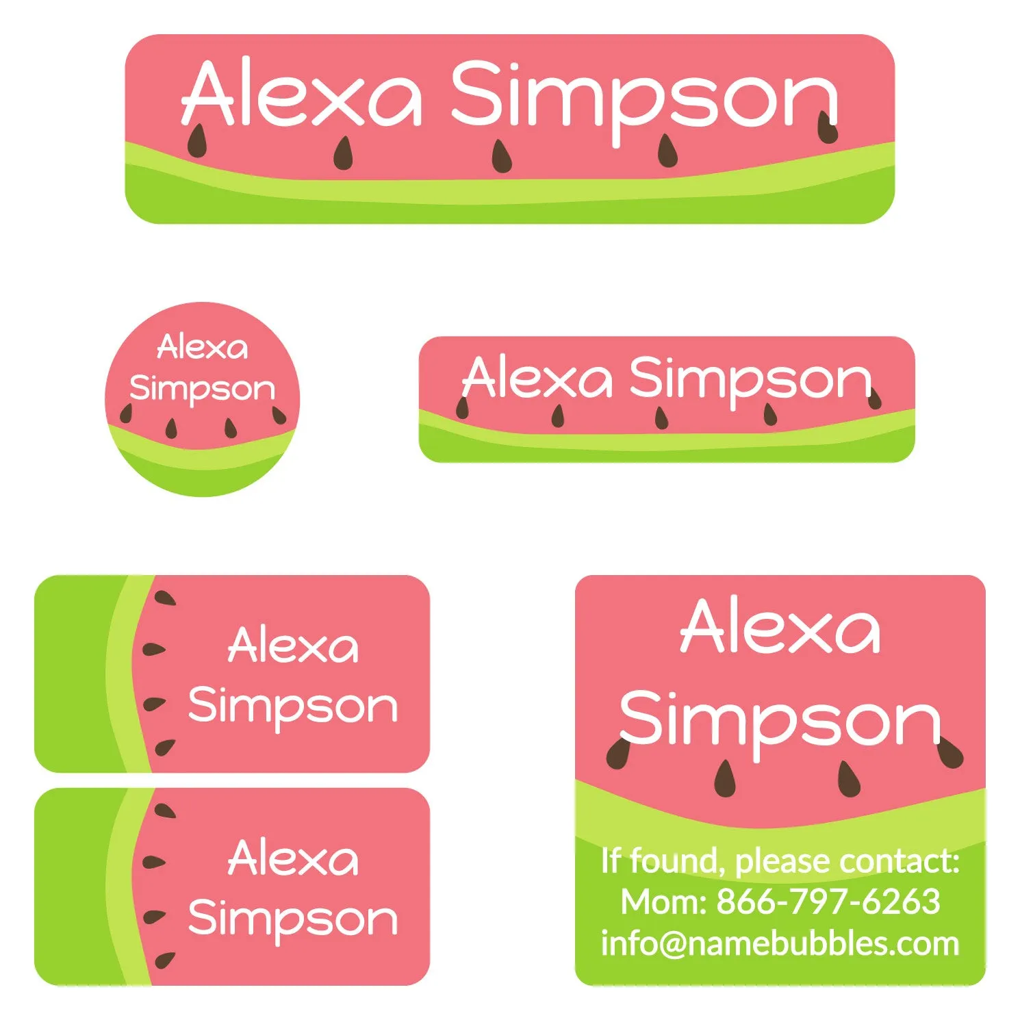 Watermelon Camp Labels Pack