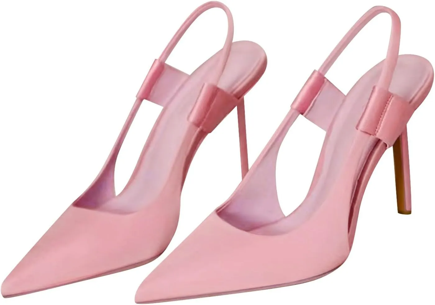 Women's Pointed Toe High Stiletto Heels Slingback Stretch Slip-on Pumps Dress Shoes for Women Wedding Party Shoes
